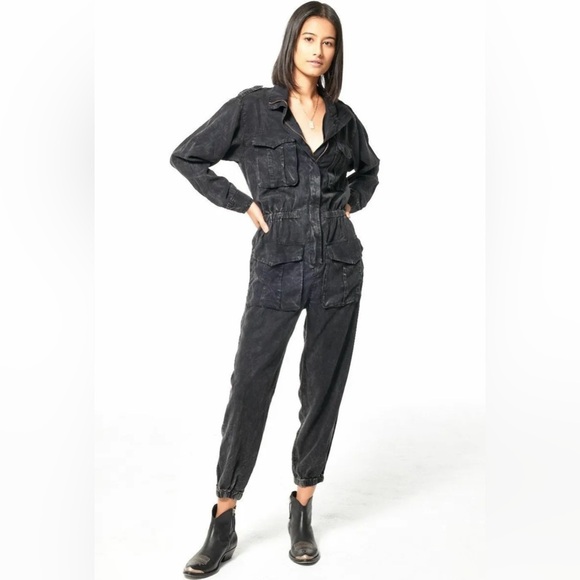 Young Fabulous & Broke Flight Suit Tencel Twill Jumpsuit YFB Size M
